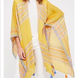 Free People Island Fever Kimono NWT One Size tassel